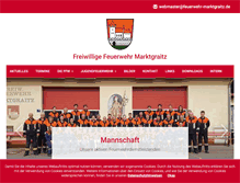 Tablet Screenshot of feuerwehr-marktgraitz.de